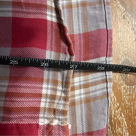 Ralph Lauren Plaid Button Down Shirt / Men’s Large / Red, White & Tan. Cotton. - Picture 6 of 6